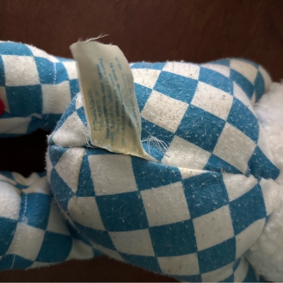 Vintage 1994 Playskool Checkered Teddy Bear - Picture 3 of 3